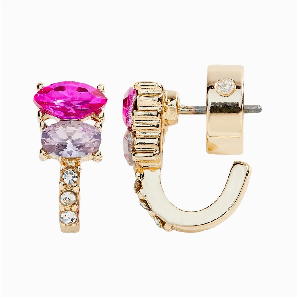 Banana Republic Delicate Pavé Huggie Earrings